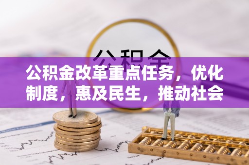 壤塘公积金改革重点任务，优化制度，惠及民生，推动社会公平发展