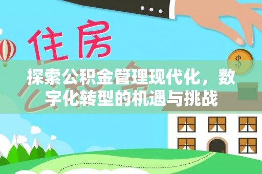 壤塘探索公积金管理现代化，数字化转型的机遇与挑战