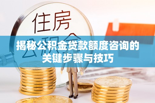 壤塘揭秘公积金贷款额度咨询的关键步骤与技巧