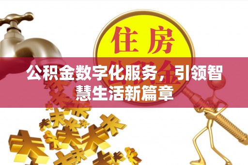 壤塘公积金数字化服务，引领智慧生活新篇章