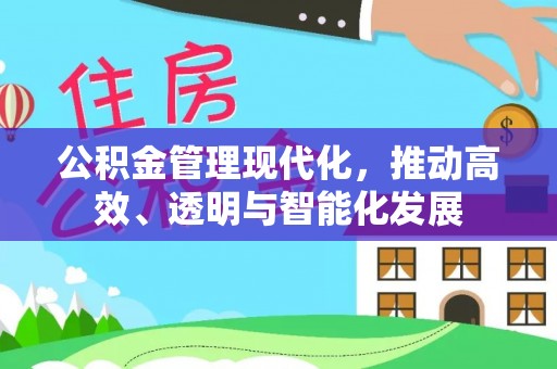 壤塘公积金管理现代化，推动高效、透明与智能化发展