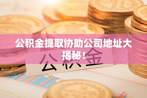 壤塘公积金提取协助公司地址大揭秘！