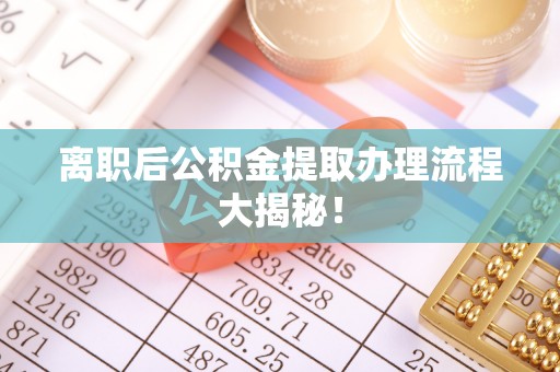 壤塘离职后公积金提取办理流程大揭秘！