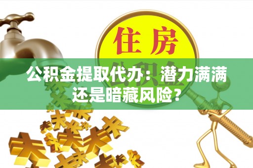 壤塘公积金提取代办：潜力满满还是暗藏风险？