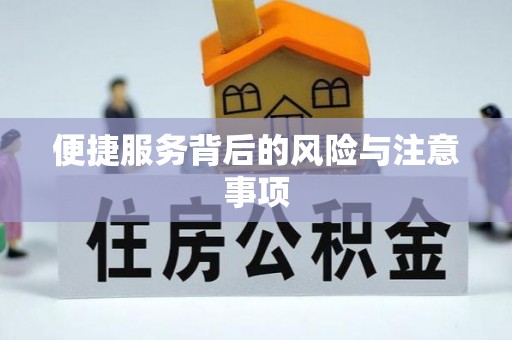 壤塘便捷服务背后的风险与注意事项